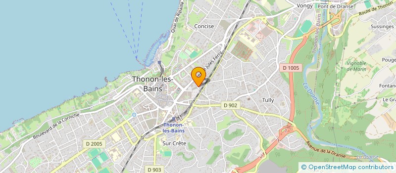 localisation de l'entreprise MADAME LAMIA YAHOU à THONON-LES-BAINS
