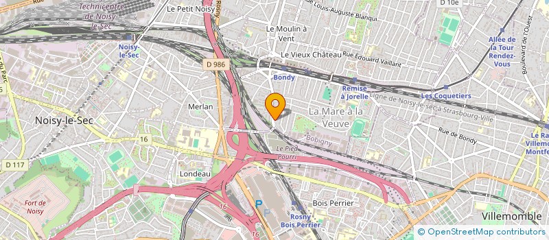 localisation de l'entreprise MADAME LAMIA YOUSFI  BONDY