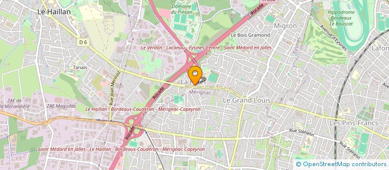 localisation de l'entreprise MADAME LAMIAE NKAILI  EYSINES