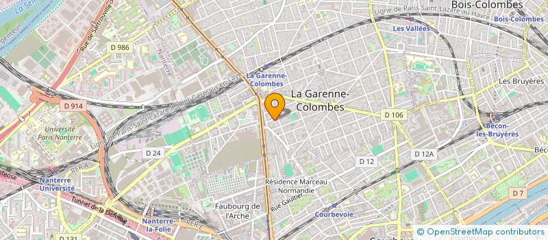 localisation de l'entreprise MADAME LAMYA ED DEJLI à LA GARENNE-COLOMBES