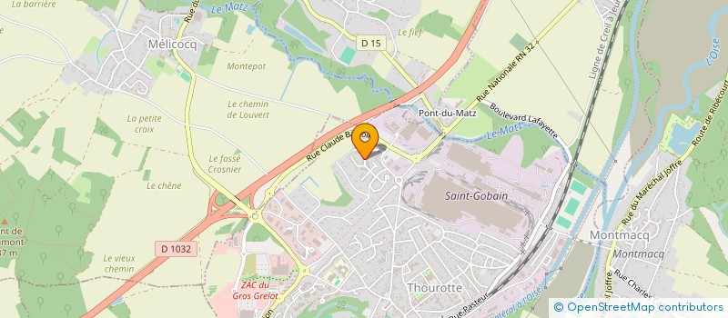 localisation de l'entreprise MADAME LAMYA ELOFIR  THOUROTTE