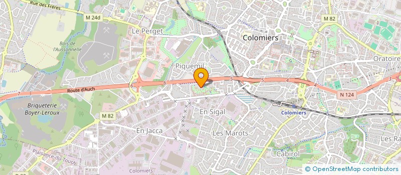 localisation de l'entreprise MADAME LAMYAE MATTOUS à COLOMIERS