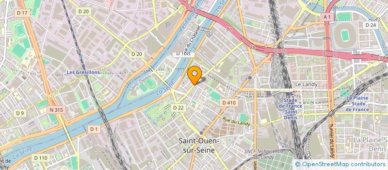 localisation de l'entreprise MADAME LAN YANG à SAINT-OUEN-SUR-SEINE