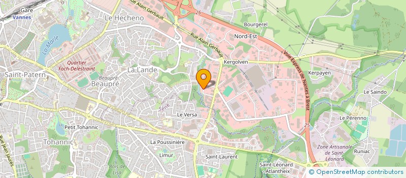 localisation de l'entreprise MADAME LANA DANGLADE à VANNES