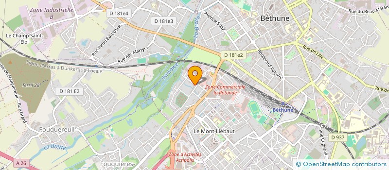 localisation de l'entreprise MADAME LANA DUBOIS  BETHUNE