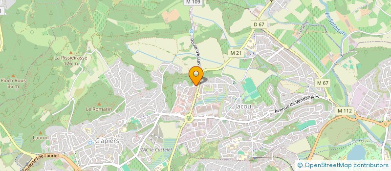 localisation de l'entreprise MADAME LANA LENGLIN  CLAPIERS