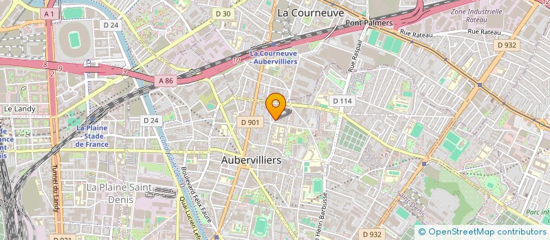 localisation de l'entreprise MADAME LANA PARKER à AUBERVILLIERS