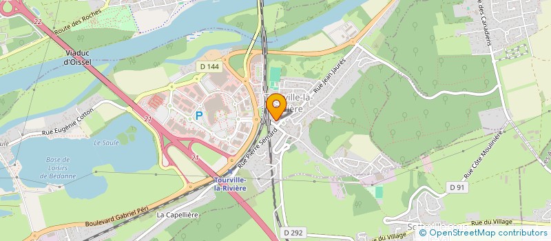 localisation de l'entreprise MADAME LANDY LETROT  TOURVILLE-LA-RIVIERE