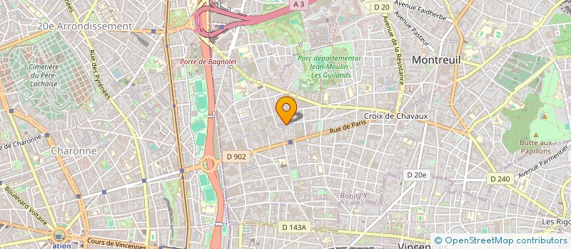 localisation de l'entreprise MADAME LANE DA SILVA DIV GAY à MONTREUIL