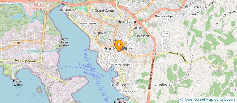 localisation de l'entreprise MADAME LANIEZE CETOUTE  POINTE A PITRE