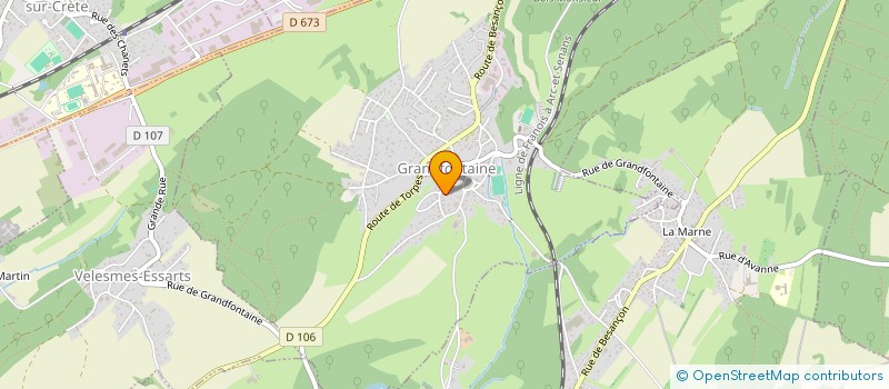 localisation de l'entreprise MADAME LANNY CHAILLET  GRANDFONTAINE