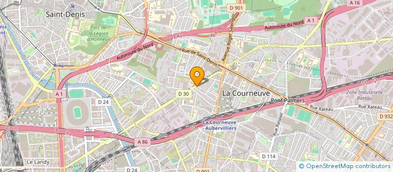 localisation de l'entreprise MADAME LAOURATOU HANN à LA COURNEUVE