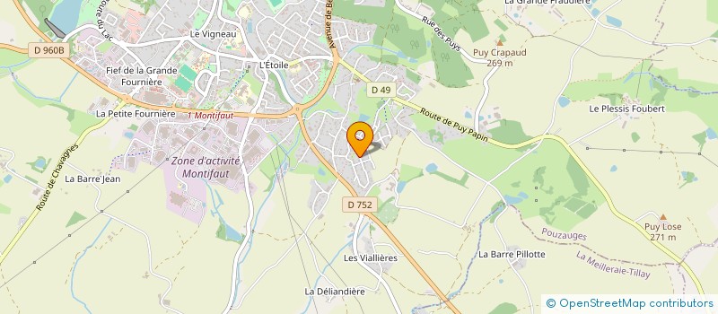 localisation de l'entreprise MADAME LARA BONTEMPS  POUZAUGES