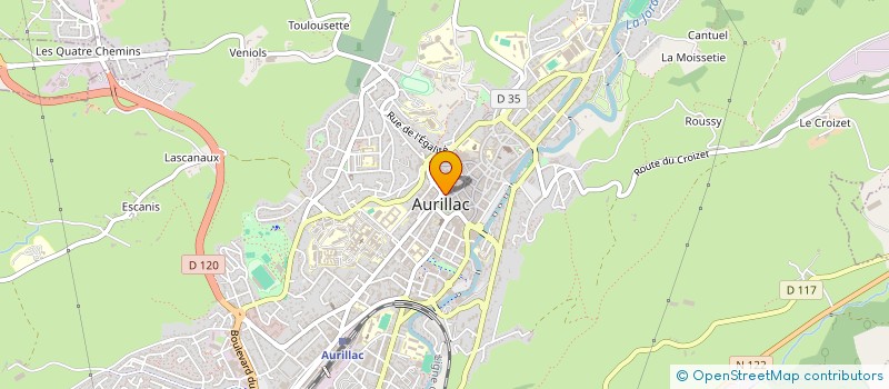 localisation de l'entreprise MADAME LARA CAYROL à AURILLAC