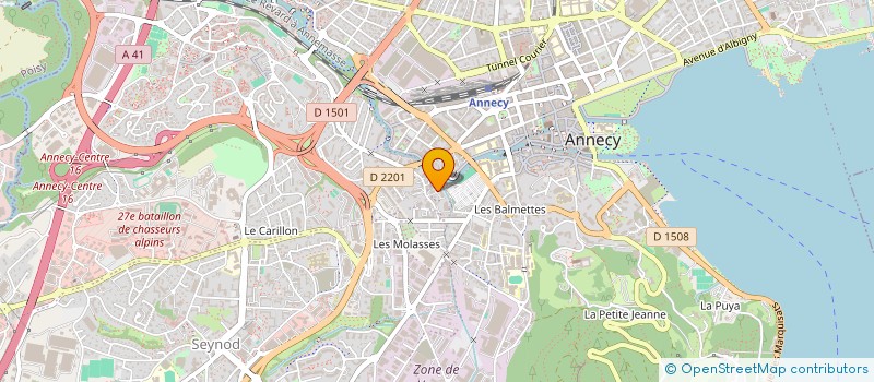 localisation de l'entreprise MADAME LARA CLERC à ANNECY