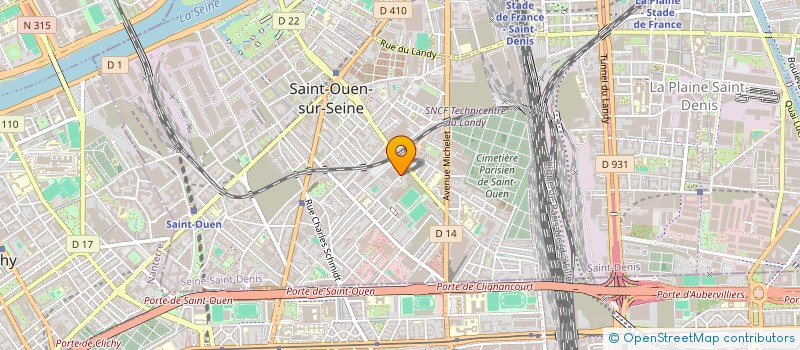 localisation de l'entreprise MADAME LARA COATANROC'H à SAINT-OUEN-SUR-SEINE