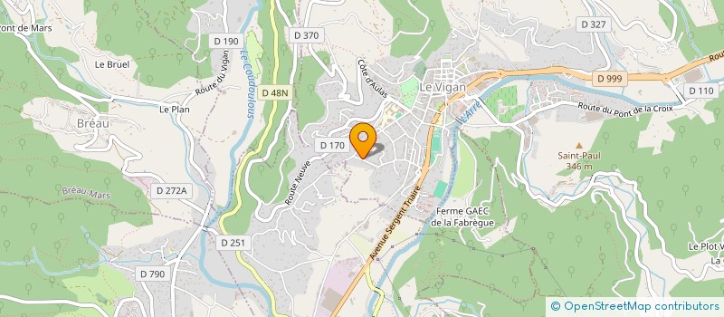 localisation de l'entreprise MADAME LARA COMBERNOUX  LE VIGAN