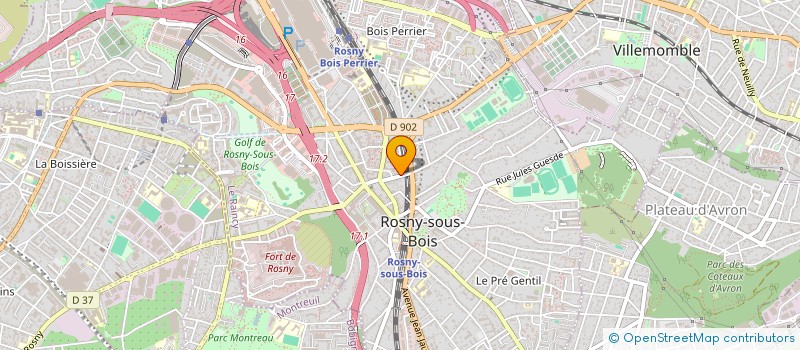localisation de l'entreprise MADAME LARA DA SILVA CARVALHO à ROSNY-SOUS-BOIS