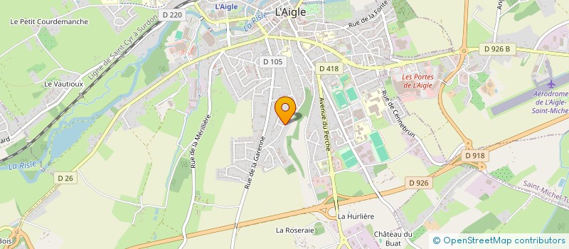 localisation de l'entreprise MADAME LARA GODEAU à L'AIGLE