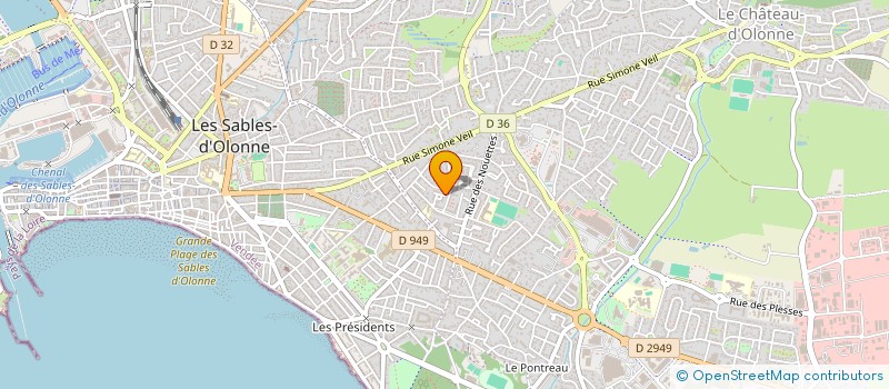 localisation de l'entreprise MADAME LARA GUYARD à LES SABLES D'OLONNE