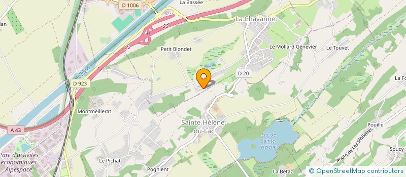 localisation de l'entreprise MADAME LARA LE MONTREER  LA CHAVANNE