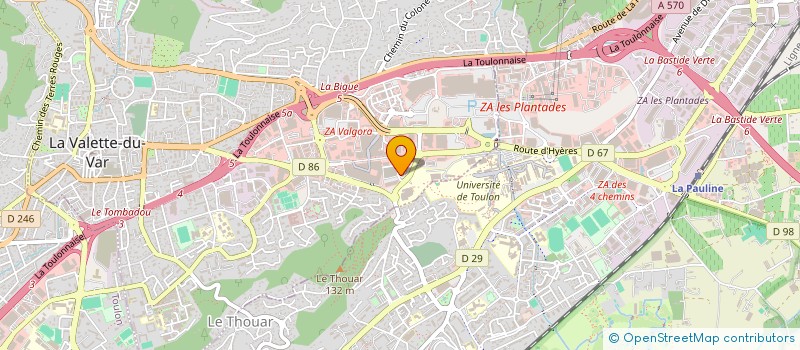 localisation de l'entreprise MADAME LARA LERAY à LA VALETTE-DU-VAR