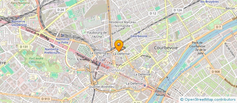 localisation de l'entreprise MADAME LARA MOURRA  COURBEVOIE