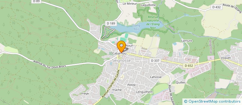 localisation de l'entreprise MADAME LARA RODRIGUEZ MARTINEZ  SEIGNOSSE