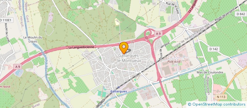 localisation de l'entreprise MADAME LARA SABATIER  GALLARGUES-LE-MONTUEUX