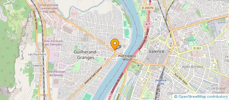 localisation de l'entreprise MADAME LARA TABARDEL  GUILHERAND-GRANGES