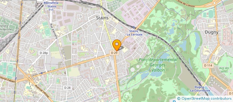 localisation de l'entreprise MADAME LARISA ALBULESA  STAINS