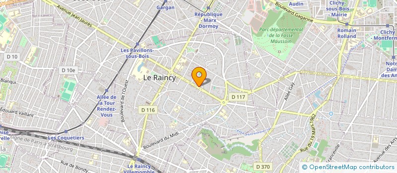 localisation de l'entreprise MADAME LARISON ATYS à LE RAINCY