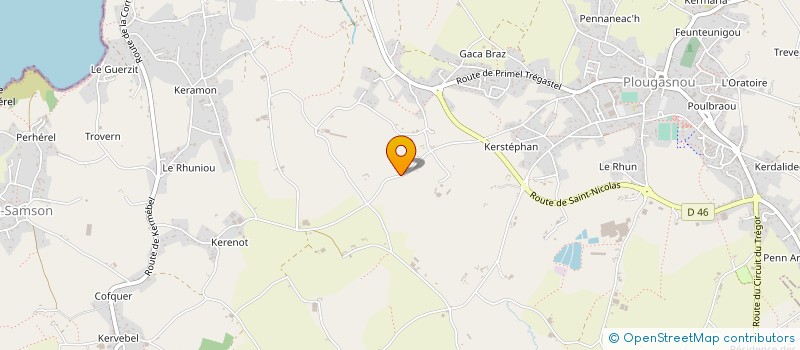 localisation de l'entreprise MADAME LARISSA BOURDAIRE  MORLAIX