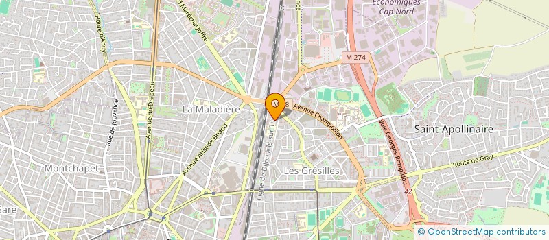 localisation de l'entreprise MADAME LARISSA EVANOVA à DIJON