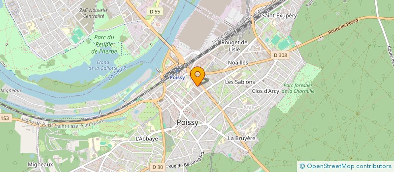 localisation de l'entreprise MADAME LARISSA KRAVTCHENOK  POISSY