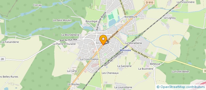 localisation de l'entreprise MADAME LARRY DAUDICOURT  MONNAIE