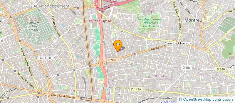 localisation de l'entreprise MADAME LATAMENE BENKERROU à MONTREUIL