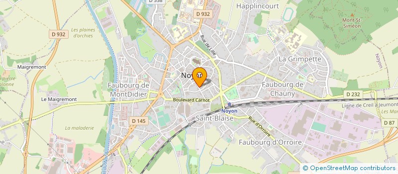 localisation de l'entreprise MADAME LATEFA KALLOUCHE à NOYON