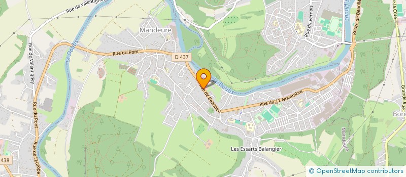 localisation de l'entreprise MADAME LATIFA AADI  MANDEURE