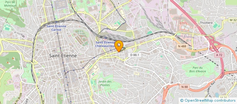 localisation de l'entreprise MADAME LATIFA AKPO  SAINT-ETIENNE