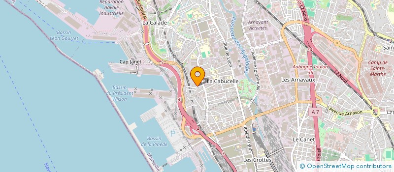 localisation de l'entreprise MADAME LATIFA BAKOURA  TOULON