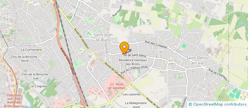 localisation de l'entreprise MADAME LATIFA BOUFENDI à SAINT-DENIS-EN-VAL