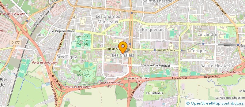 localisation de l'entreprise MADAME LATIFA BRIAND à RENNES