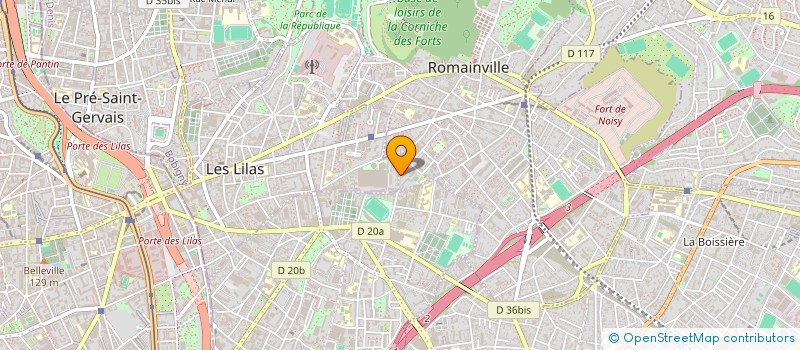 localisation de l'entreprise MADAME LATIFA CHOUABNA  ROMAINVILLE