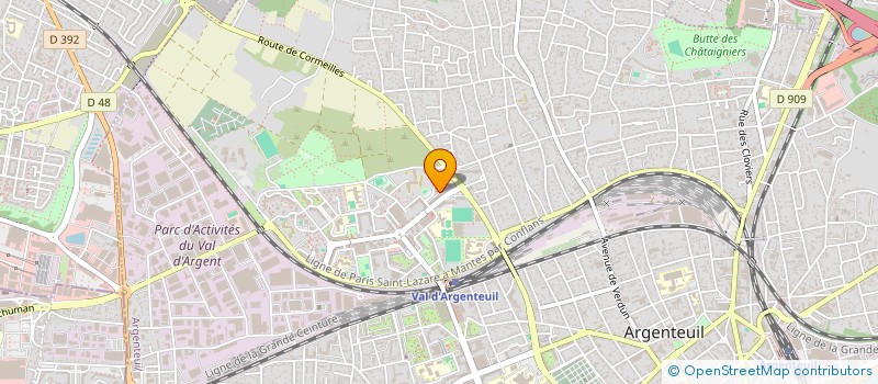 localisation de l'entreprise MADAME LATIFA GRICHI  ARGENTEUIL