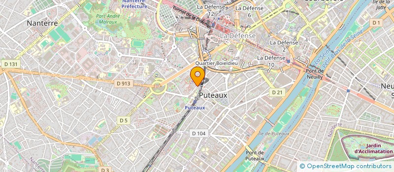 localisation de l'entreprise MADAME LATIFA HAMDANI  PUTEAUX