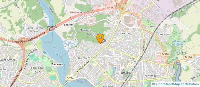 localisation de l'entreprise MADAME LATIFA HBILA  LANESTER