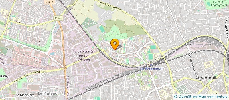 localisation de l'entreprise MADAME LATIFA JELIDI à ARGENTEUIL