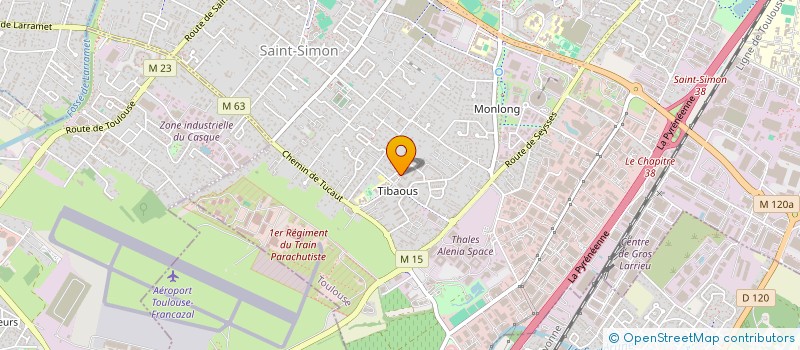 localisation de l'entreprise MADAME LATIFA MOUSSATEN  TOULOUSE