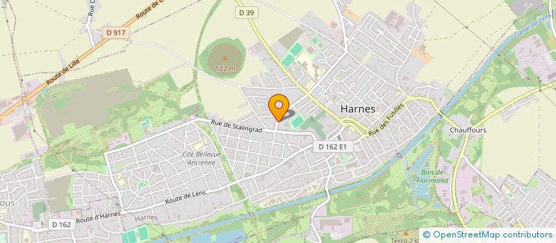 localisation de l'entreprise MADAME LATIFA OUBNINTE  HARNES